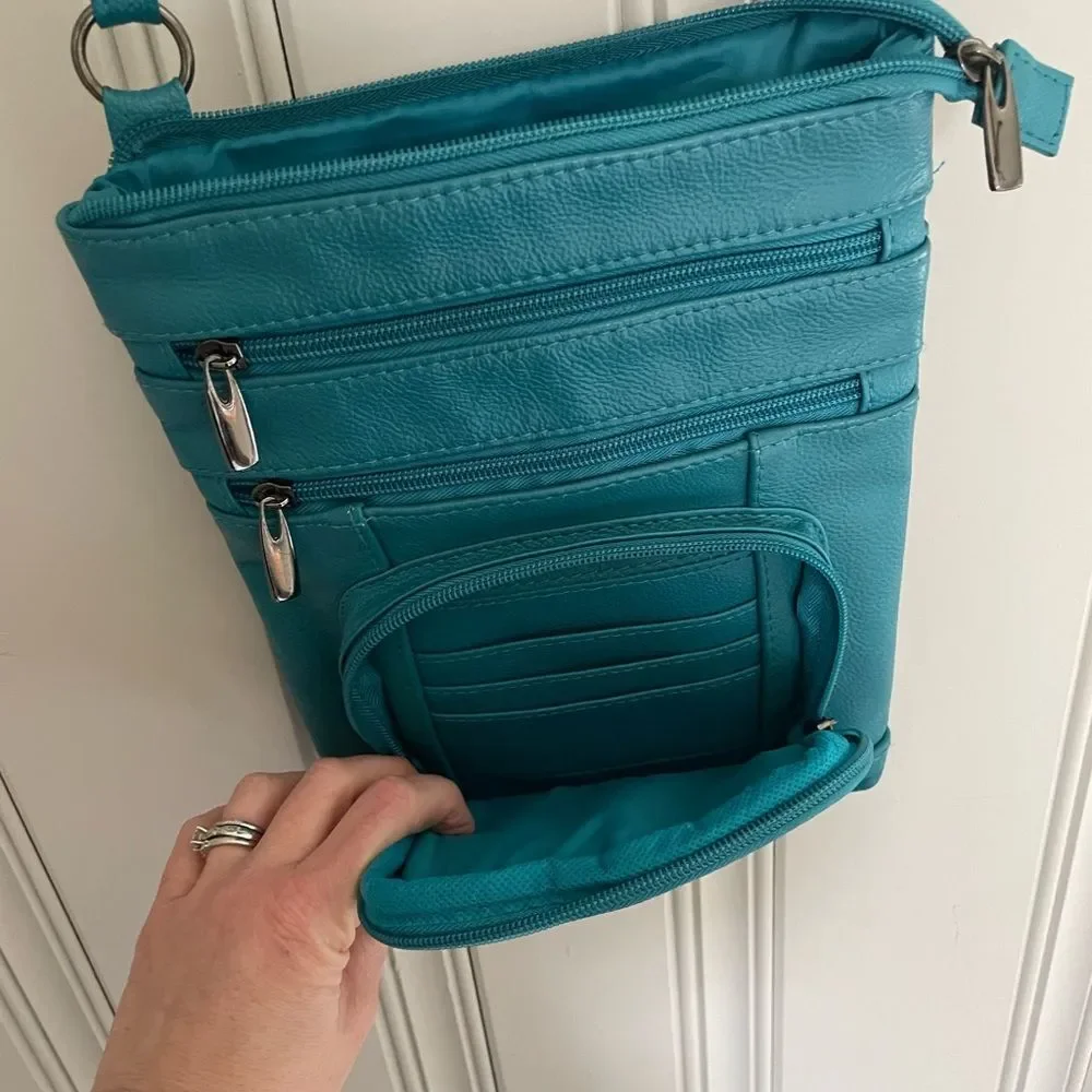 Teal Crossbody Bag - Picture 6 of 8